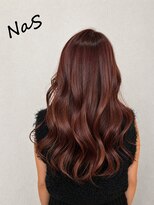 ナズ 渋沢(NaS)&nbsp;顔タイプ診断×似合わせチェリーブラウンロング