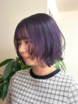 ナック 茶屋町(knack chayamachi)&nbsp;艶感パープルカラーボブ/阪急梅田