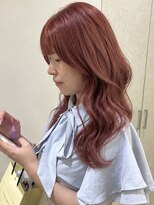アイトーキョーエス 渋谷(AI TOKYO S) ブリーチなしダブルカラーコーラルピンクイルミナカラー髪質改善