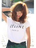 【ALLURE】外国人風セレブロブヘア×ハイライトカラー