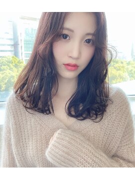 シャンドゥール 栄店(CHANDEUR) 黒髪暗髪前髪なし大人かわい透明感透け感ナチュラル