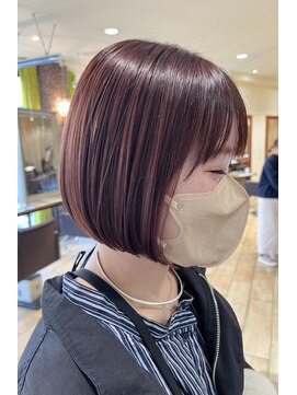 カムバイネオリーブ 溝の口店(Cam by neolive) レッドオレンジ　ボブ