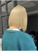 【fuka】ホワイトブロンド×ボブカット