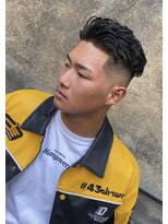 ドルクス 日本橋(Dorcus)&nbsp;スラムダンク宮城リョータ風オールバックフェードパーマスタイル