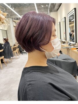 ロンドプロフィール 浦和(Lond profil) 蒲生優 【ダブルカラーのパープルシルバー、丸みショート】