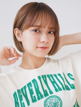 ディスコ(disco) 大人可愛い20代30代40代黒髪前下がりショートボブ丸みショート◎