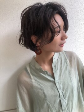 ラヴィズム 松崎店(LUVISM) ショートカット丸みショート耳掛けひし形小顔 10代20代30代