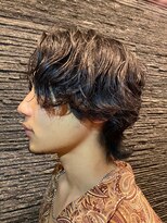 ヒロギンザ 上野店(HIRO GINZA) メンズパーマ センターパートウルフ