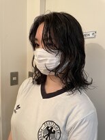 ノラキチジョウジ(NORA KICHIJOJI)&nbsp;ウルフボブロングレイヤー耳かけフェイスレイヤーレイヤーボブ