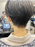 40代50代60代白髪マッシュショートボブ大人美人くびれ髪質改善