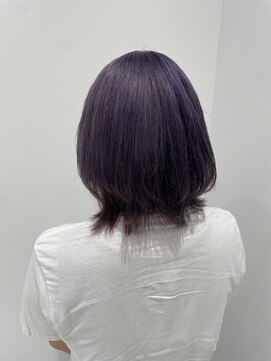 ハイブ 金沢(Hive) ショートウルフスタイル パープル