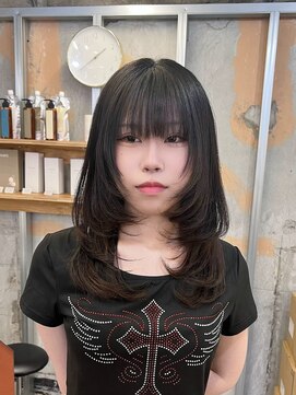 イオエ 梅田(ioe) ダブルカラー/大人ボブ/黒髪スタイル/髪質改善/縮毛矯正