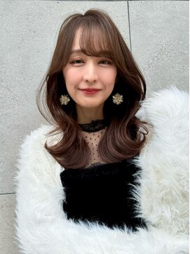 ロンド アンブル 四条烏丸(Lond ambre) 中川智帆/似合わせカット/メルティカラー/フェミニンロング/前髪