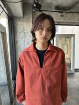 ノラジャーニー(NORA Journey)&nbsp;メンズボブウルフメンズミディアムレイヤーカットメンズウルフ