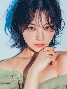 ラベストクズハ(LOVEST KUZUHA) フェイスレイヤー/マッシュウルフ/韓国風ヘア/外はねボブ