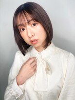 カバーヘア イヴ 戸頭店(COVER HAIR EVE)&nbsp;オリーブグレージュ切りっぱなしボブディp1戸頭20代30代40代