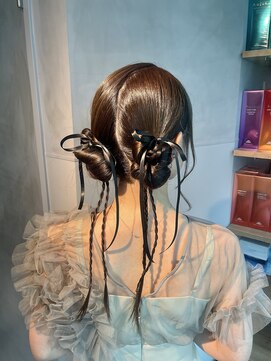 シャルムバイケンジ(Charm.by KENJE) 【ツインカチモリ】結婚式/銀座/ヘアセット/アレンジ