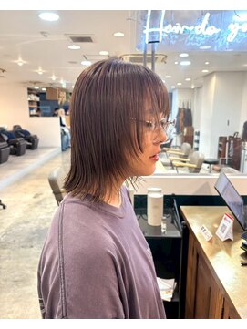 ヘアーブレイス(hair brace) 千葉駅/着物ヘア/大人ガーリー/ダークアッシュ/似合わせカット