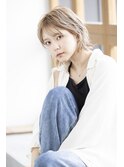 【Totia西宮北口】ミルクティーベージュ×耳かけボブ