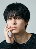 シースルーマッシュ/メンズカット/無造作マッシュレイヤー