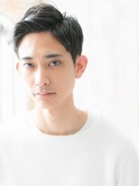 モッズヘアメン 札幌月寒店(mod's hair men) 30代40代清潔感アッシュブラックアップバングショートr札幌月寒
