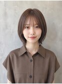 切りっぱなしボブ