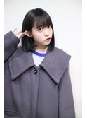 【salon de MiLK 原宿】グレージュ×ツヤサラストレート