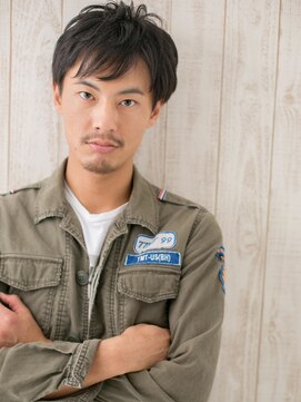 メンズヘア ビーセカンド 草加店(MENS HAIR B-2) くせ毛カットでルーズに★ワイルドミニウルフI