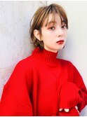 ACE 横浜 小顔ショート×ハニーベージュ