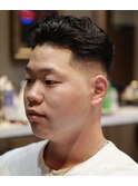 <理容室><バーバー>スキンフェードニュアンスパーマ