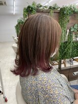 ガーデン アクロスプラザ足利店(garden)&nbsp;外ハネミディ/インナーカラー/カシスバイオレット