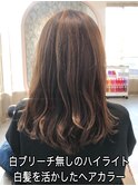 白髪染めでもできるハイライト