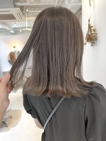 ジーナ 勝どき(Zina)&nbsp;外ハネボブ/セクションカラー/オリーブグレー