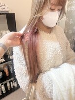 ペレ 渋谷(PELE)&nbsp;n35_インナーカラー ブリーチ2回~/渋谷/ハイトーン/韓国ヘア