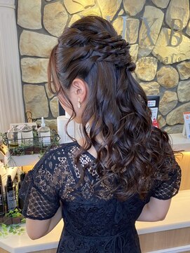 ラックスビー マハロ 江坂駅前店(LUXBE MAHALO) ハーフアップ/ヘアセット/結婚式/ヘアアレンジ/江坂