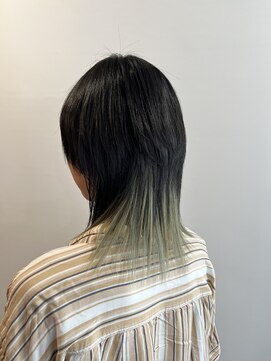 ピュアソウル(Pure Soul) ニューヨークドライカット×マッシュウルフ×インナーカラー