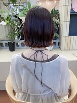 パークレーン アイス イヴェン(park lane ICI yeven)&nbsp;イルミナカラー　暖色系カラー　くびれボブ　レイヤーボブ