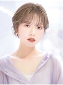 Say.ree 耳掛けショートベージュカラー大人ショート
