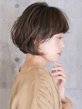 レトン 銀座(leton) ショートボブ/ニュアンスパーマ/ひし形ボブ/前神
