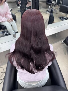 ペレ 栄店(PELE) 切りっぱなしボブ/エアリーロング/美髪/ピンクブラウン/栄