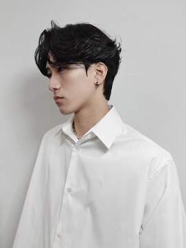 ブランクトーキョー(BLANK TOKYO) ダークアッシュ/アッシュブラック/カルマパーマ[表参道/メンズ]