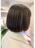 【HOME 下北沢】髪質改善カラー×ハイライト ×ミニボブ