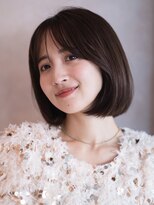 ガーデンヨコハマエスト(GARDEN YOKOHAMA est)&nbsp;ボブルフ　小顔　ミディアム　ボブ　レイヤー　シースルーバング