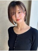 みねスタイル♪ 前下がり ひし形 ショートボブ 30代 40代 50代