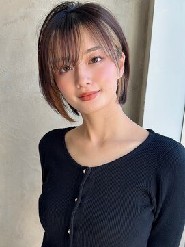 アフロート ルヴア(AFLOAT RUVUA) みねスタイル♪ 前下がり ひし形 ショートボブ 30代 40代 50代