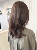 福山Caary10代20代30代40代くすみブラウン韓国レイヤースタイル