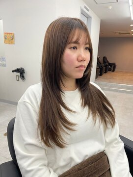 エル 新小岩(elu) 美髪/ワイドバング/レイヤーカット/くすみベージュ/新小岩駅