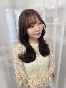 ハピネス 梅田茶屋町店(HAPPINESS) 韓国風くびれ巻き×チョコレートブラウン