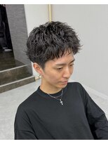 ジーニー 新百合ヶ丘(Genie) ダークアッシュニュアンスパーマ韓国マッシュベリーショート