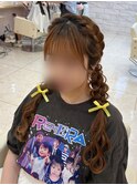 編みおろしツイン
